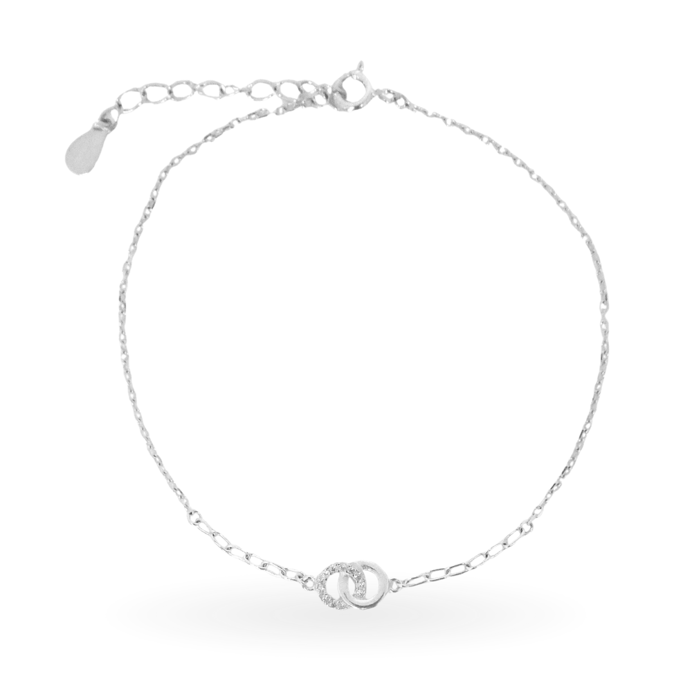 Pulsera Lazos Brillantes (Plata 925)