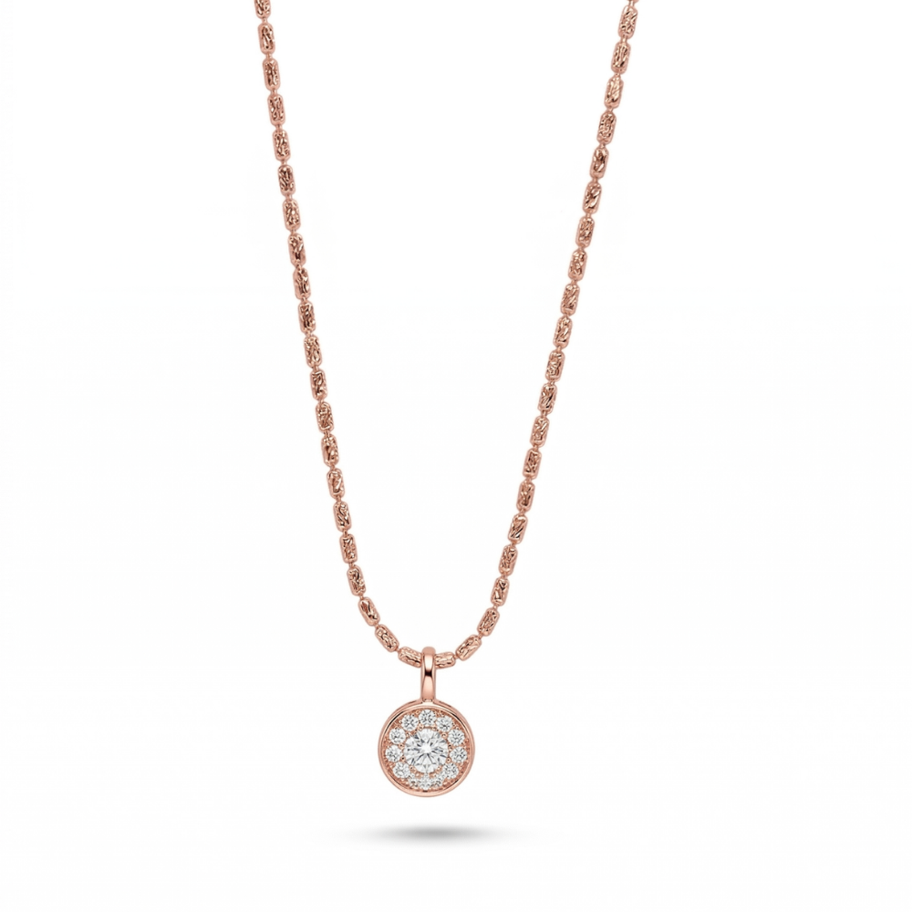 Collar Halo Circular Rose