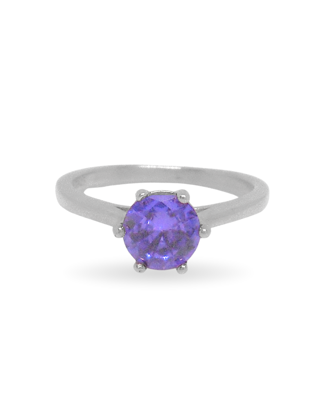 Anillo Solitario Purple (Plata 925)