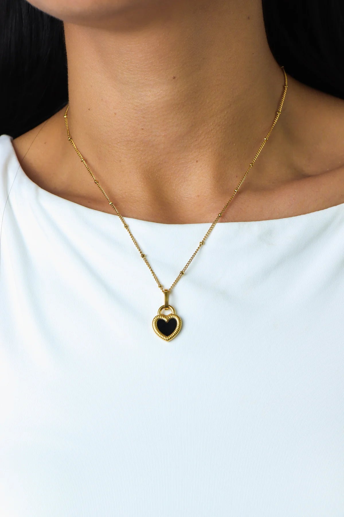 Collar Corazón Reversible