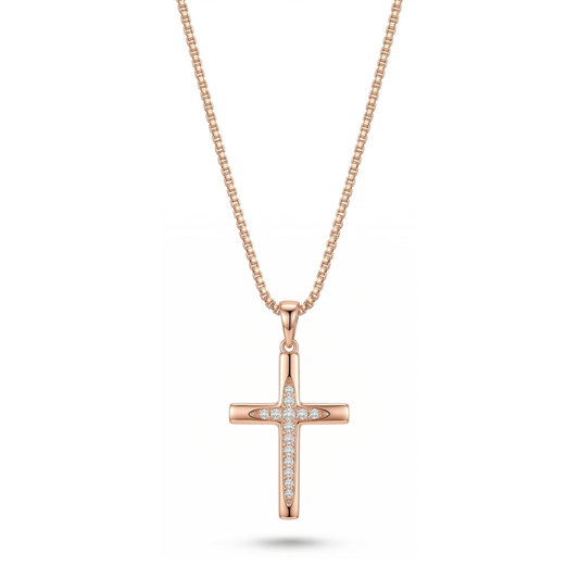 Collar Cruz Rose Gold