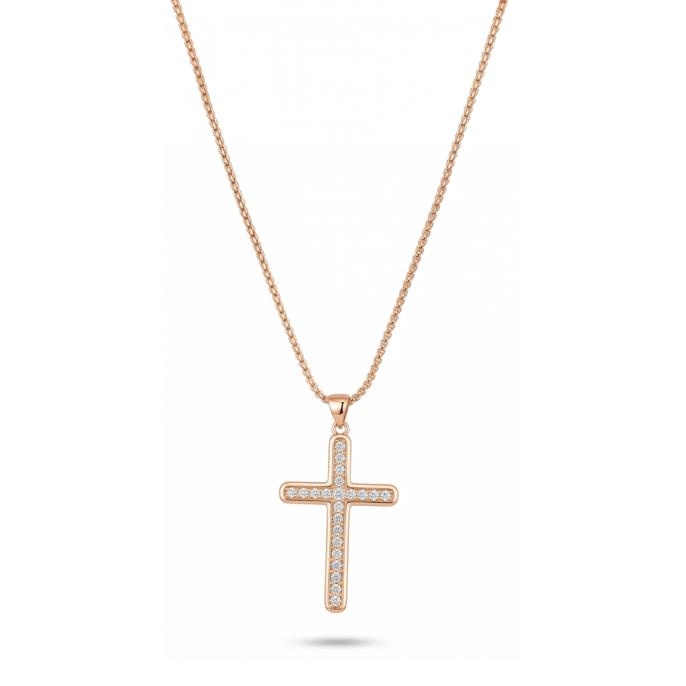 Collar Cruz de Pavé