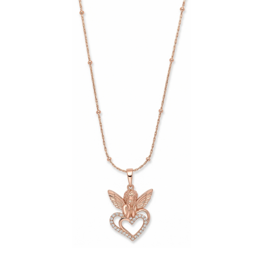 Collar Ángel de la Guarda con Corazón
