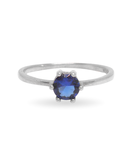 Anillo Solitario Blue (Plata 925)
