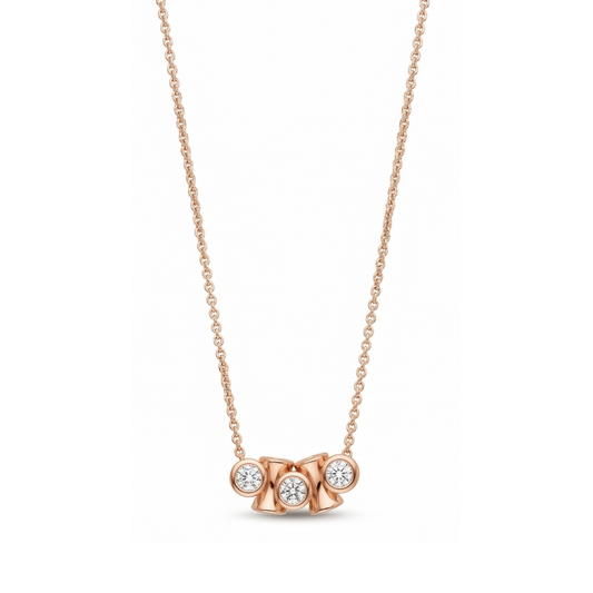 Collar Triple Stellar Rose