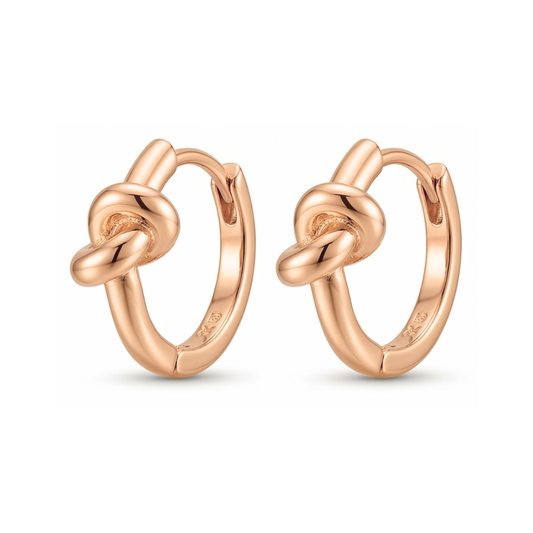 Mini Argollas Nudo Minimalista
