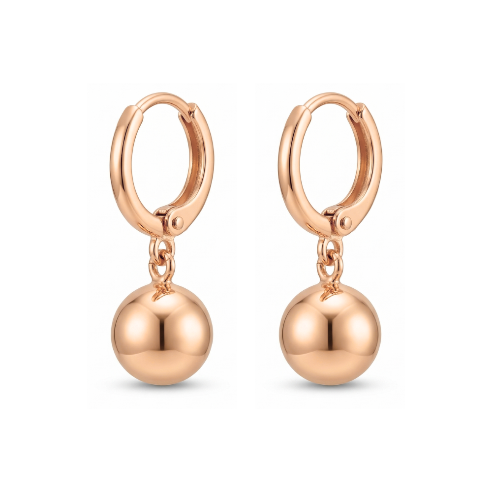 Pendientes Colgantes Esfera Pulida