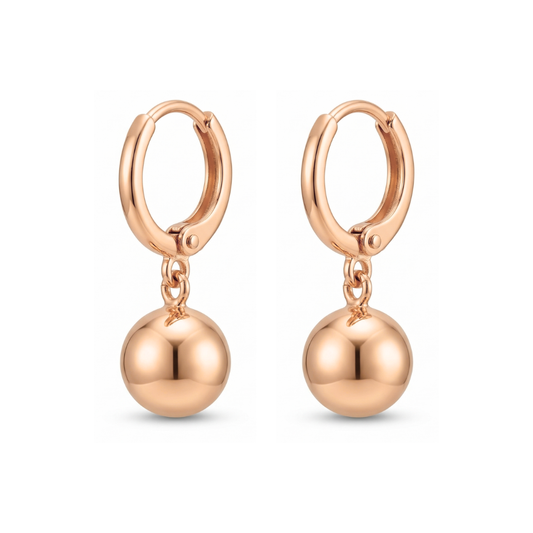 Pendientes Colgantes Esfera Pulida
