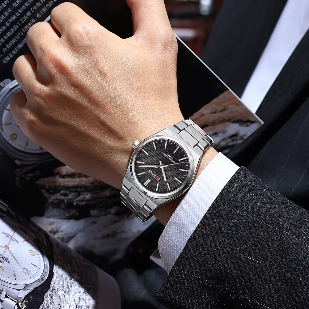 Reloj Masculino Obsidian Silver