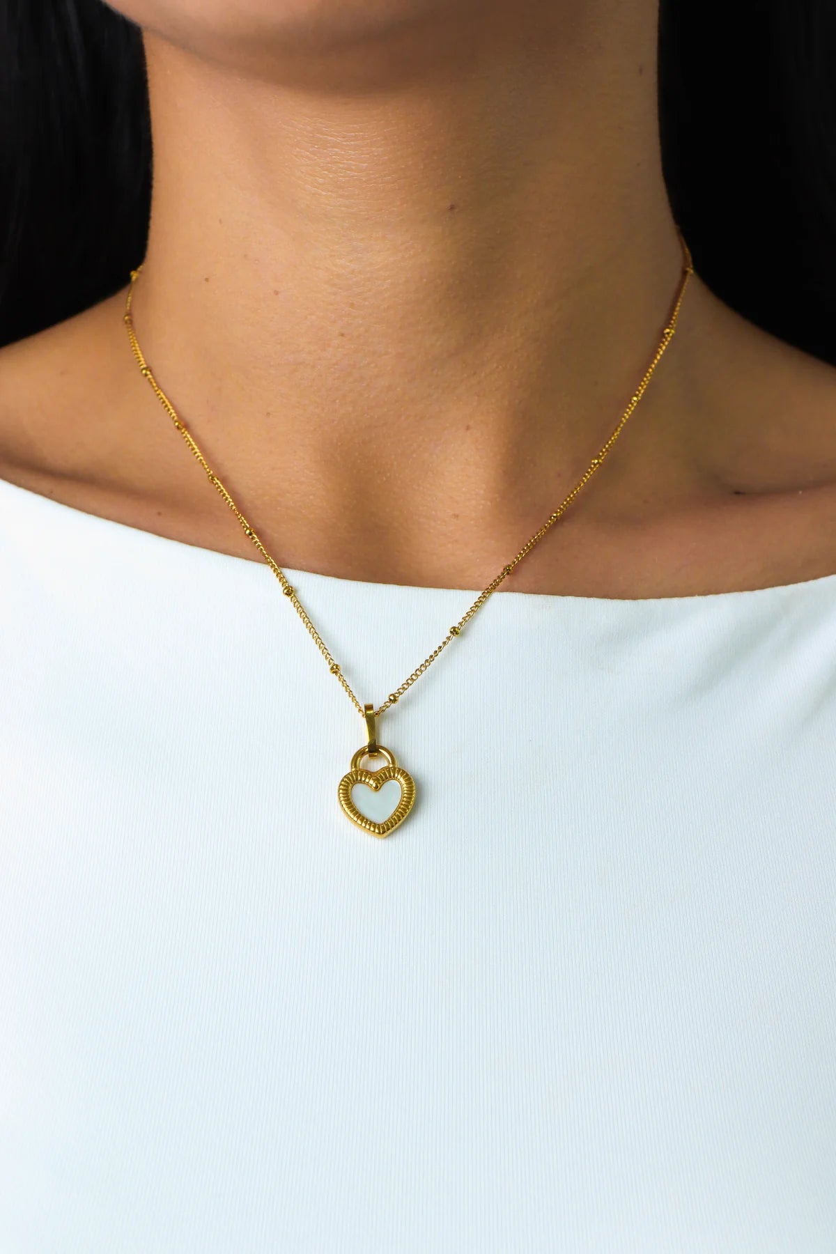 Collar Corazón Reversible