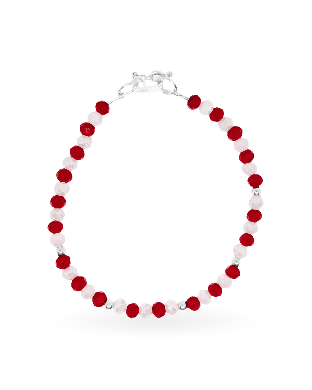 Pulsera Murano Rojo Pasión (Plata 950)