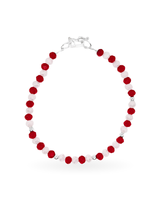 Pulsera Murano Rojo Pasión (Plata 950)