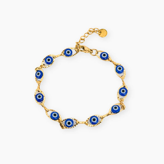 Pulsera Ojo Turco Dorada